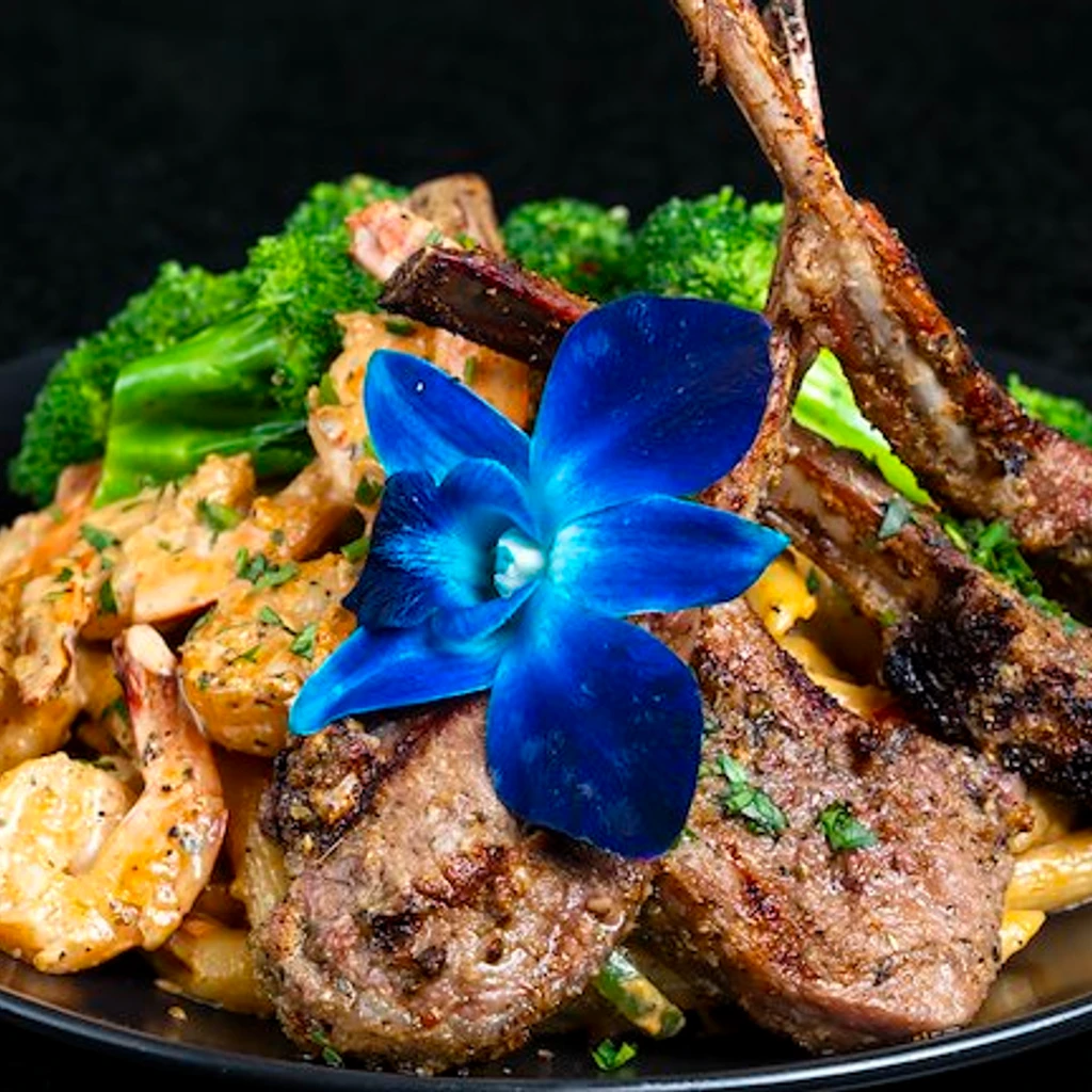 LAMB CHOPS RASTA PASTA